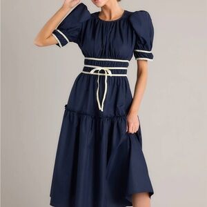 Navy dress. New with tags. Large